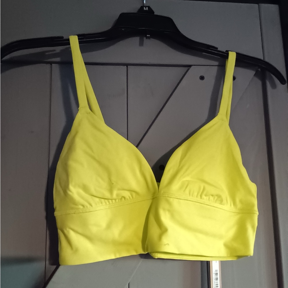 SKIMS Women's Triangle Longline Yellow Bralette